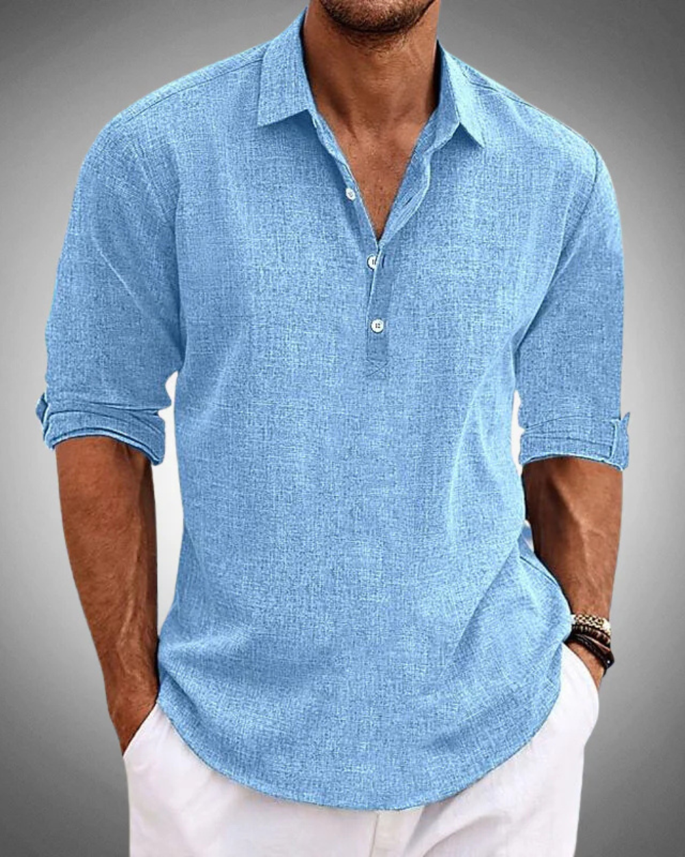 Camicia classica in cotone Sabbio