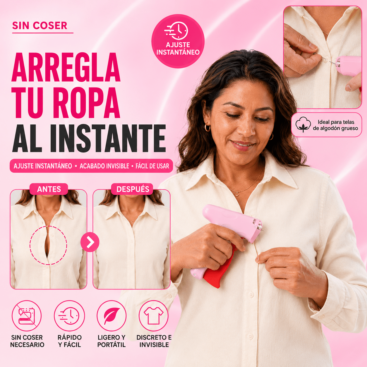 Ajustador Rápido de Ropa – Sin Coser | 50% OFF - vittoria stile