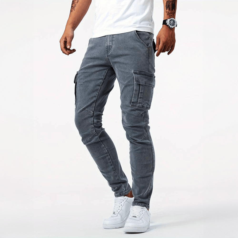 Alex | Jeans cargo elásticos - vittoria stile