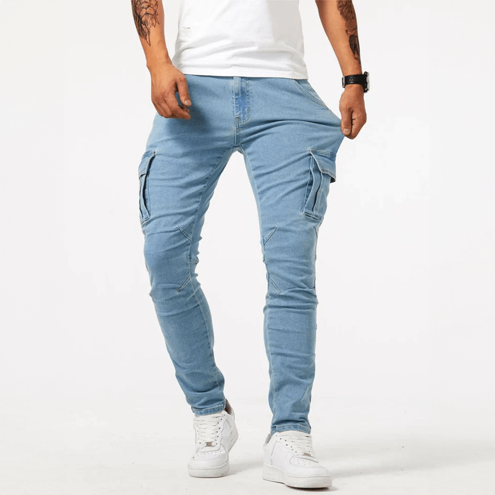 Alex | Jeans cargo elásticos - vittoria stile