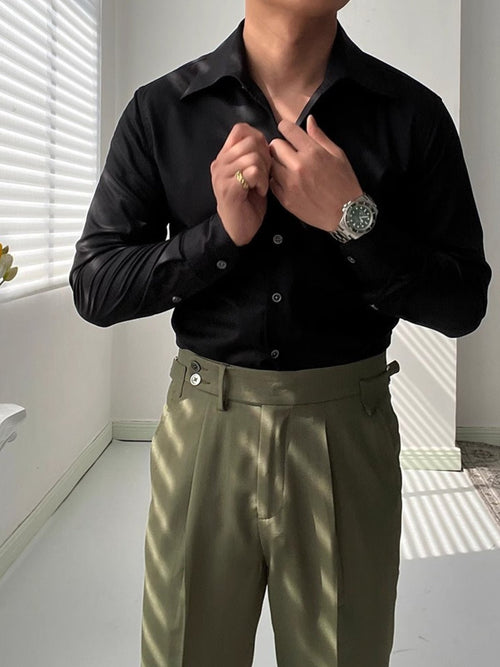 ALFIERI™ | Camisa Slim con Cuello en V - vittoria stile