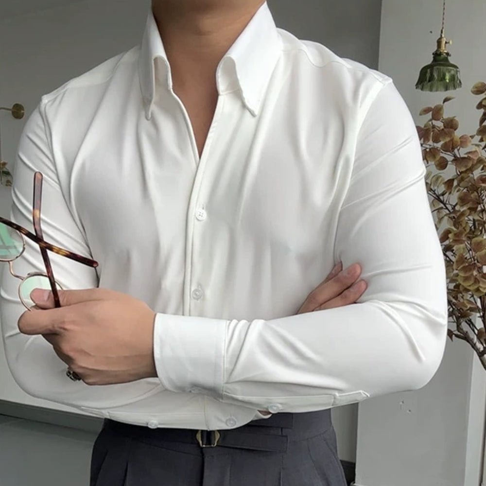 ALFIERI™ | Camisa Slim con Cuello en V - vittoria stile