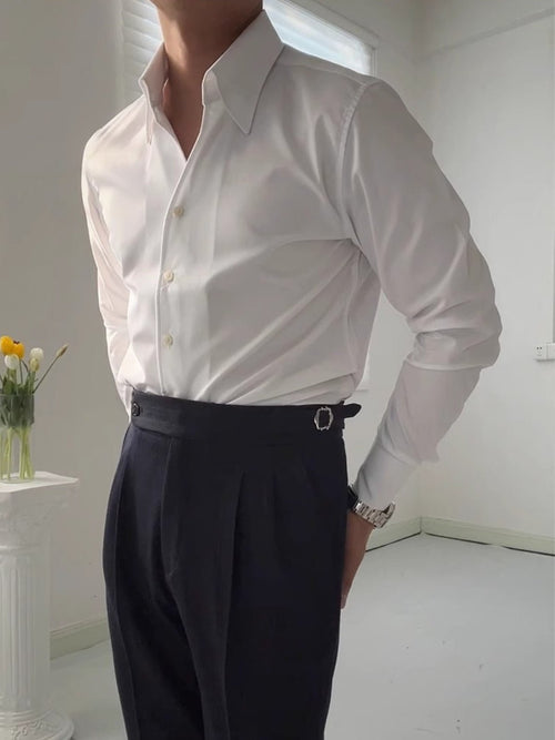 ALFIERI™ | Camisa Slim con Cuello en V - vittoria stile