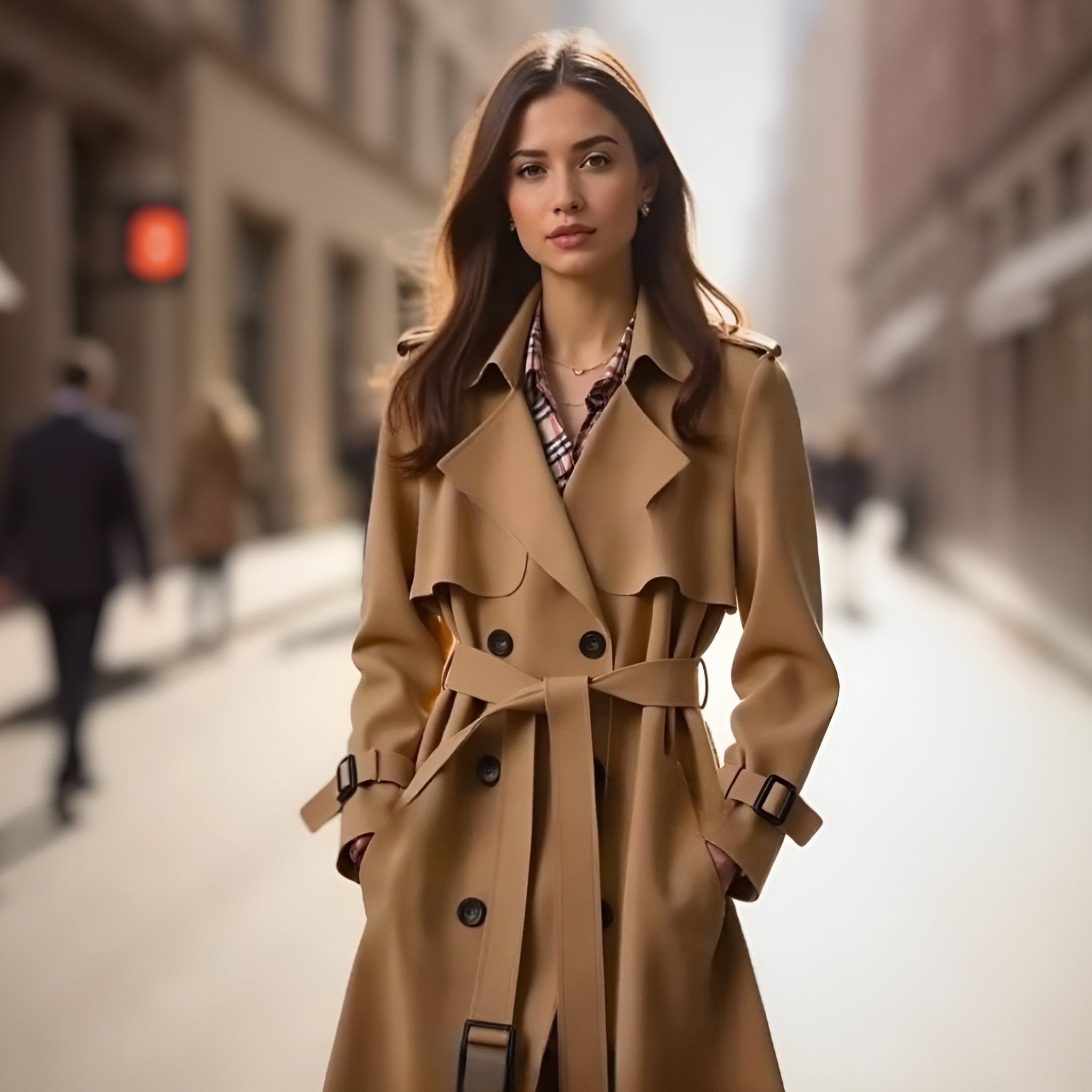 Alina | Gabardina Elegante Otoñal - vittoria stile