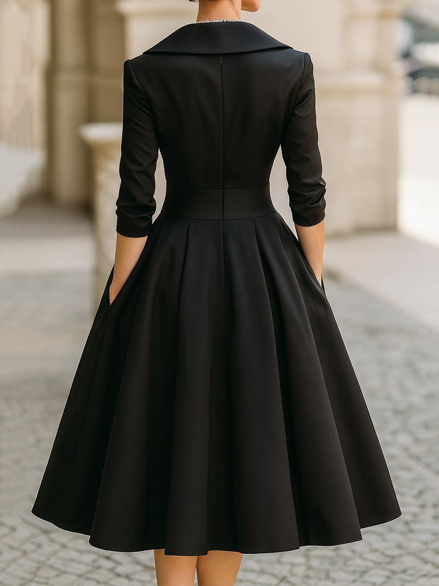 ALINA™|ABITO MIDI ELEGANTE - vittoria stile
