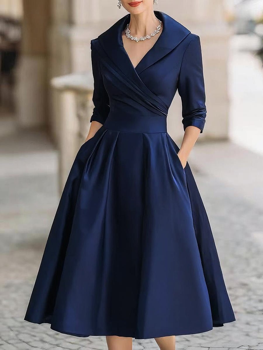 ALINA™|ABITO MIDI ELEGANTE - vittoria stile