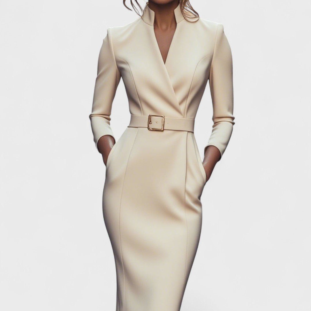 ALVA™ | Vestido Elegante con Cinturón - vittoria stile