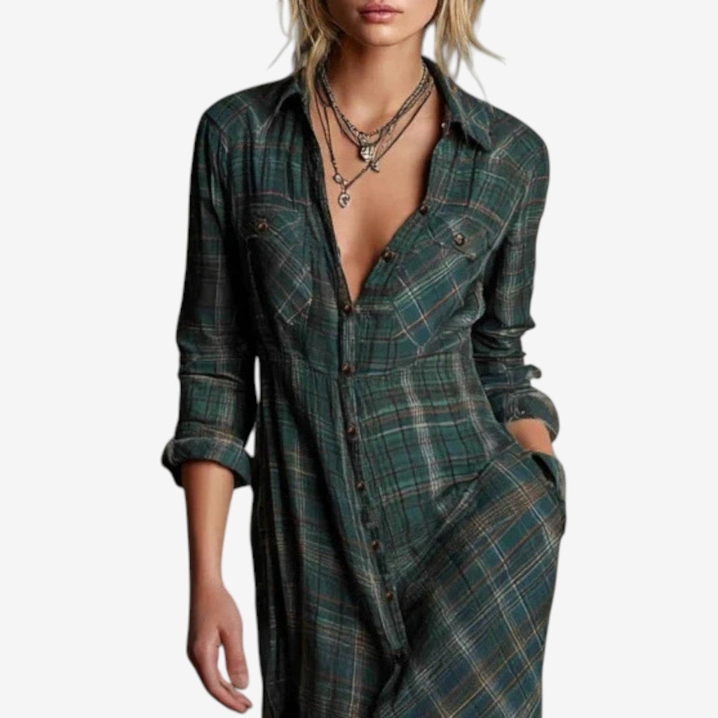 AMELIA™ | Vestido Camisero Elegante - vittoria stile