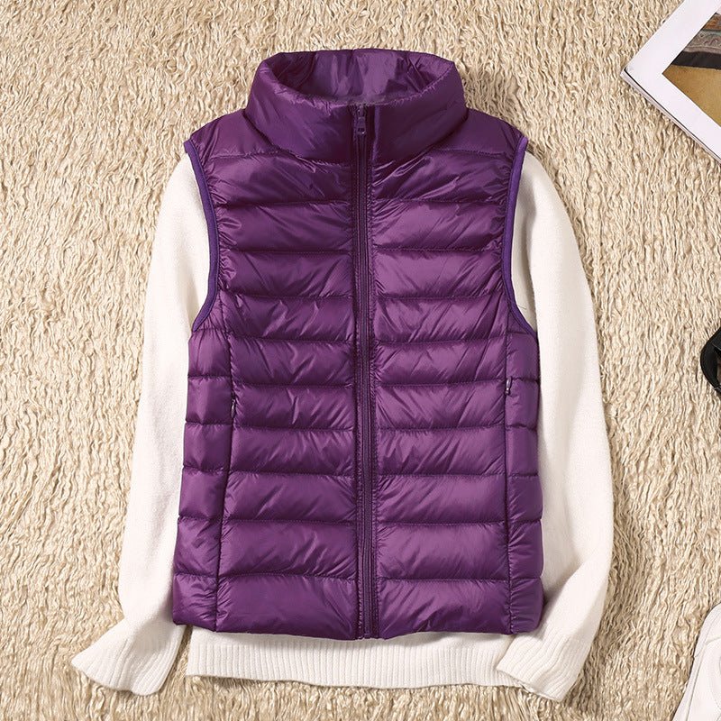 Amira™ | Chaleco ligero de plumas con diseño plisado - vittoria stile
