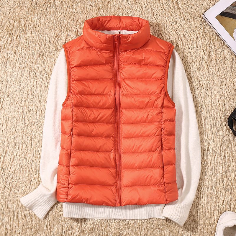 Amira™ | Chaleco ligero de plumas con diseño plisado - vittoria stile