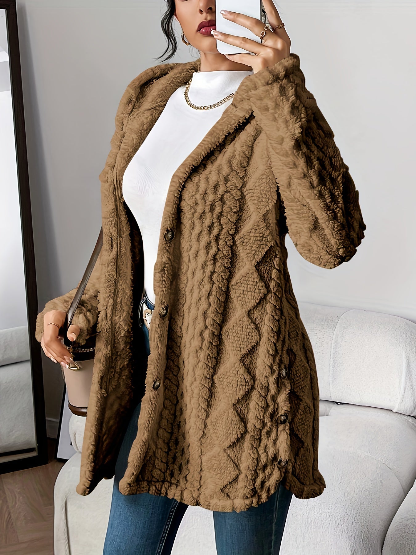 ANGELICA™|CARDIGAN CON CAPPUCCIO - vittoria stile