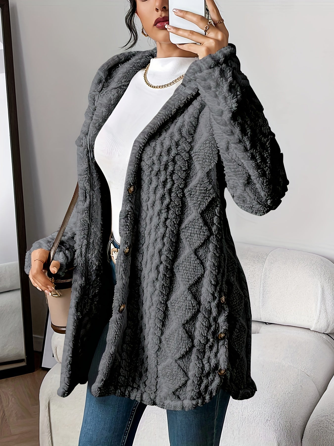 ANGELICA™|CARDIGAN CON CAPPUCCIO - vittoria stile