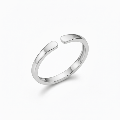 Anillo ajustable con inicial - vittoria stile