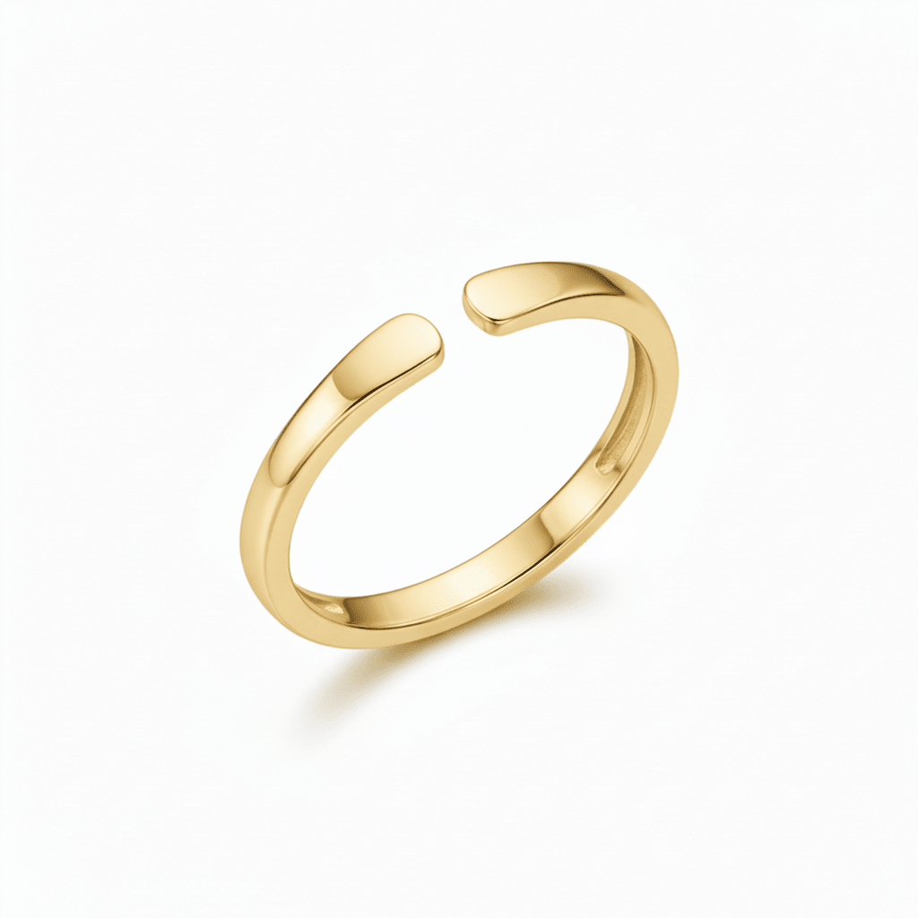 Anillo ajustable con inicial - vittoria stile