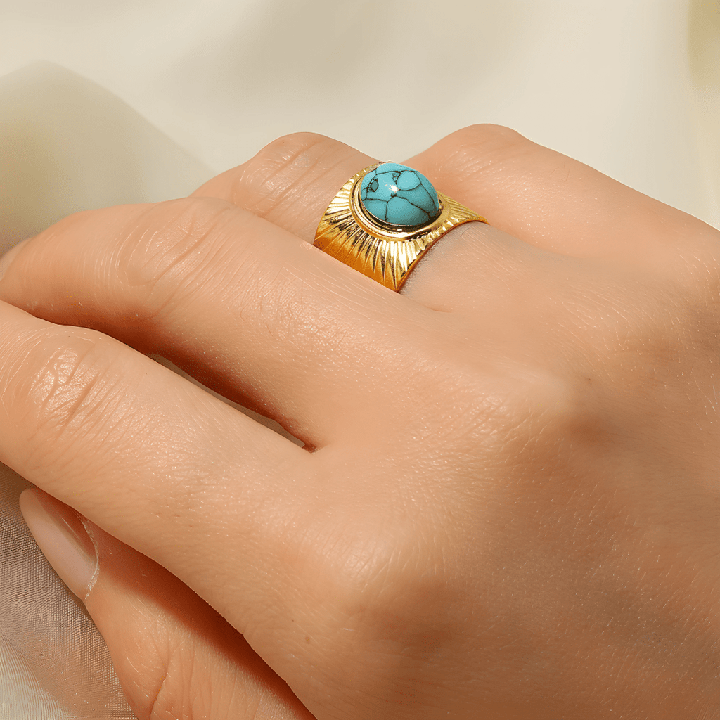 Anillo Amuleto - Turquesa - vittoria stile