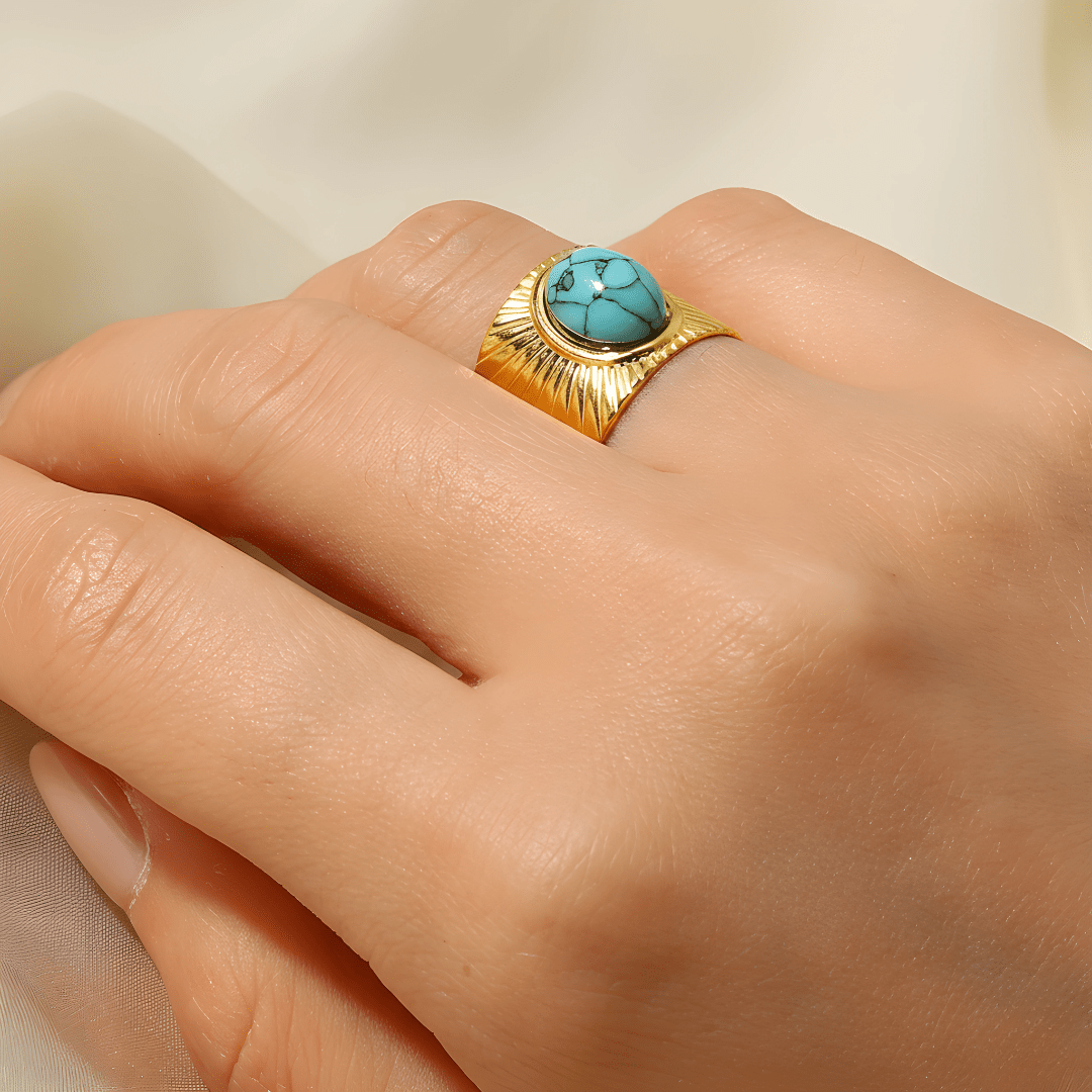 Anillo Amuleto - Turquesa - vittoria stile