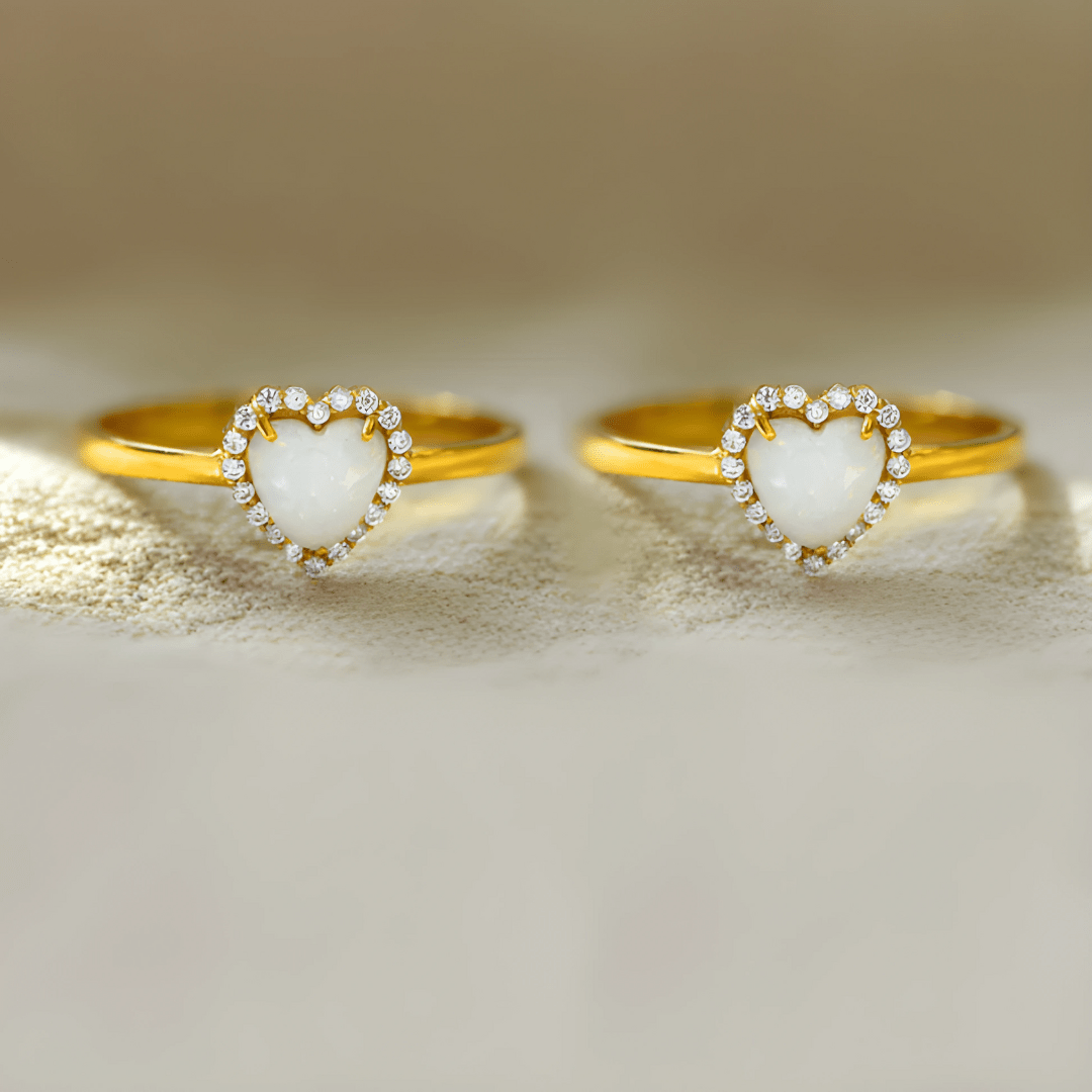 Anillo Corazón Ópalo - vittoria stile