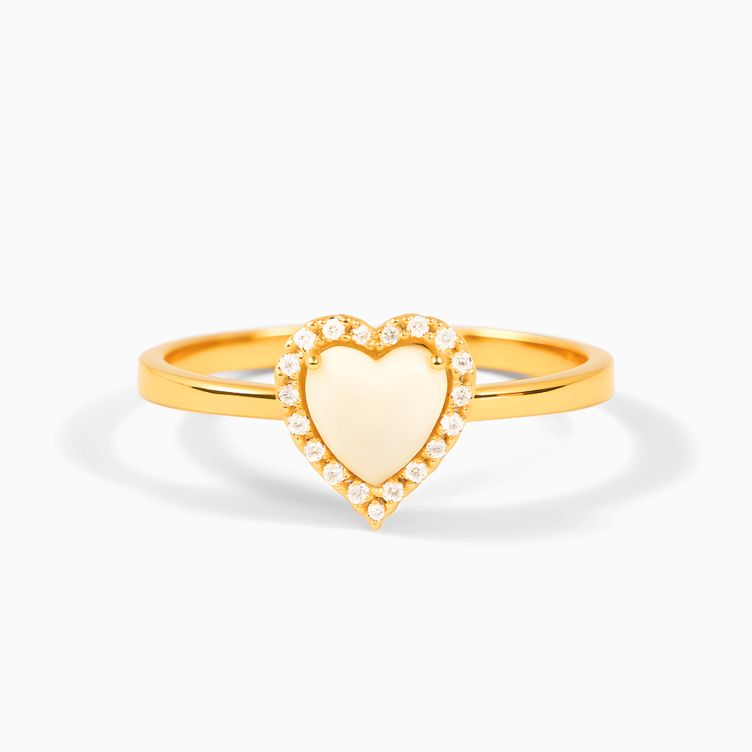 Anillo Corazón Ópalo - vittoria stile