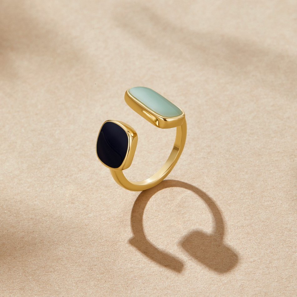 Anillo envolvente de aguamarina - vittoria stile
