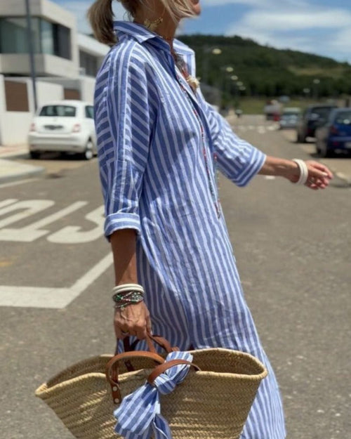 ARIELLA| Camisa Elegante con Rayas - vittoria stile