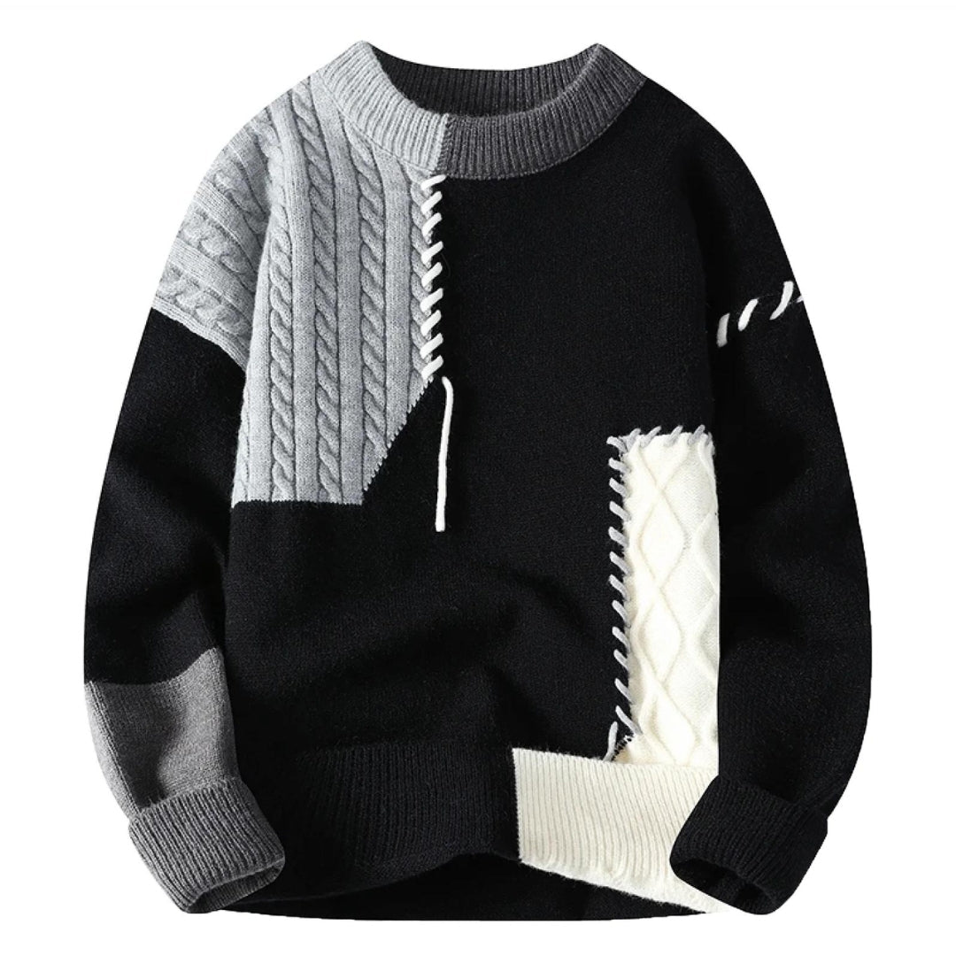 Aron™ - Patchwork - Pullover - vittoria stile