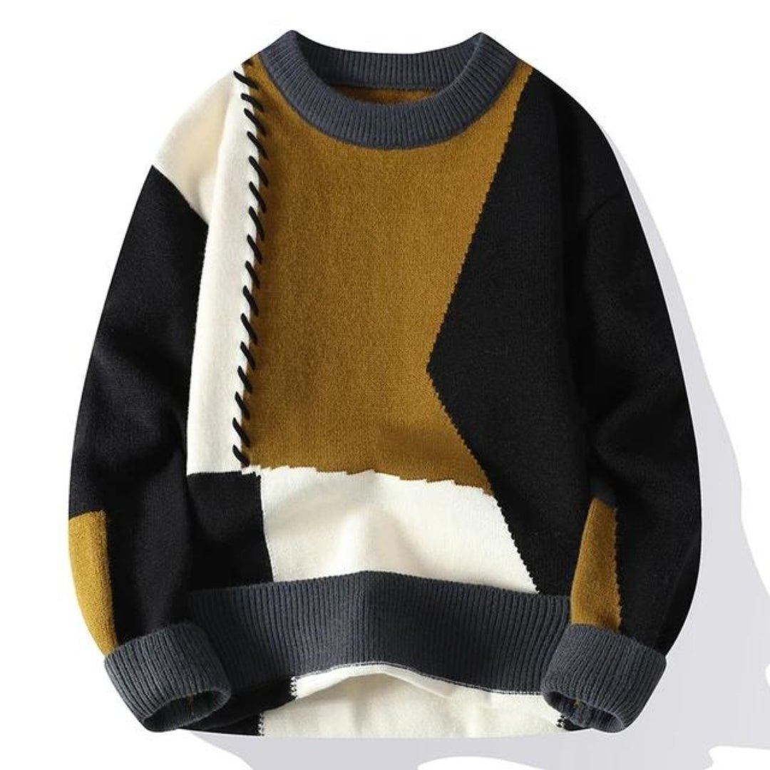 Aron™ - Patchwork - Pullover - vittoria stile