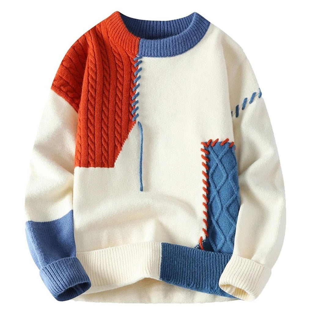 Aron™ - Patchwork - Pullover - vittoria stile