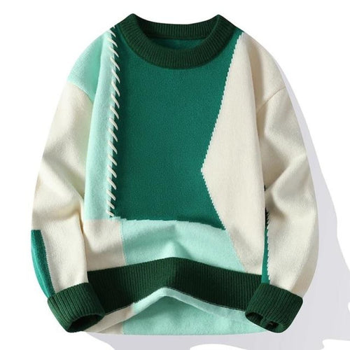 Aron™ - Patchwork - Pullover - vittoria stile