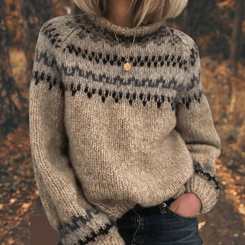 Astrid - Suéter nórdico elegante - vittoria stile