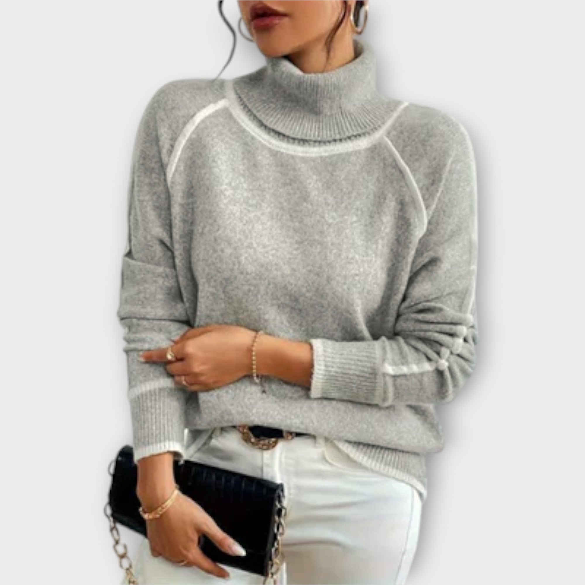 Aurora - Suéter de cuello alto casual - vittoria stile