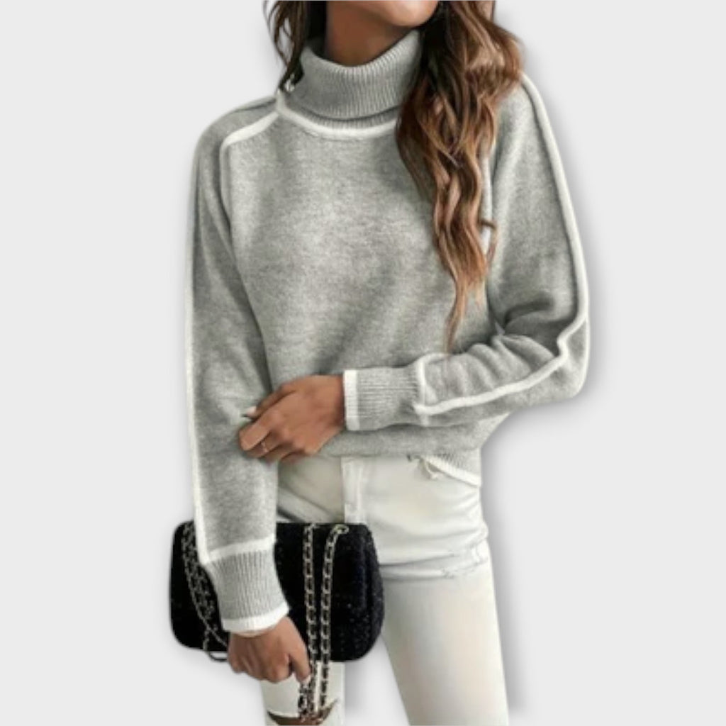 Aurora - Suéter de cuello alto casual - vittoria stile