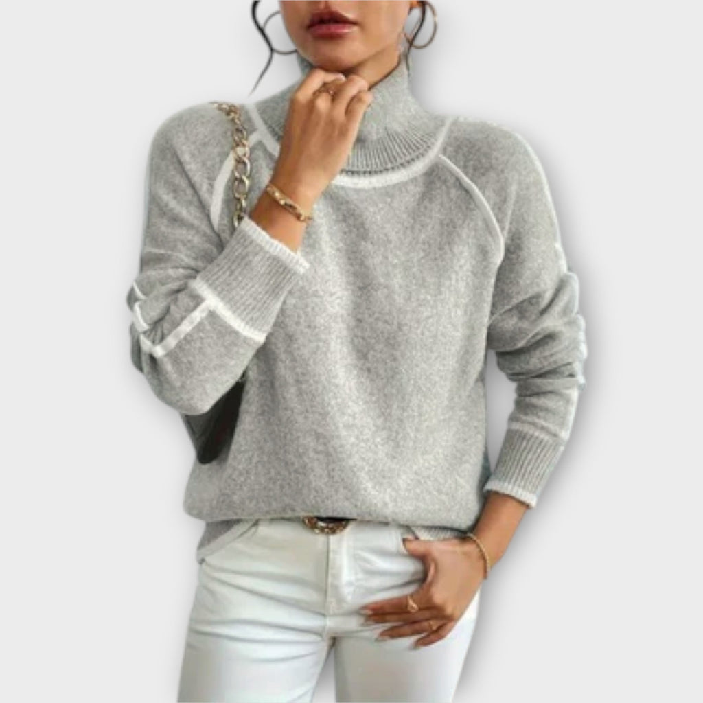 Aurora - Suéter de cuello alto casual - vittoria stile