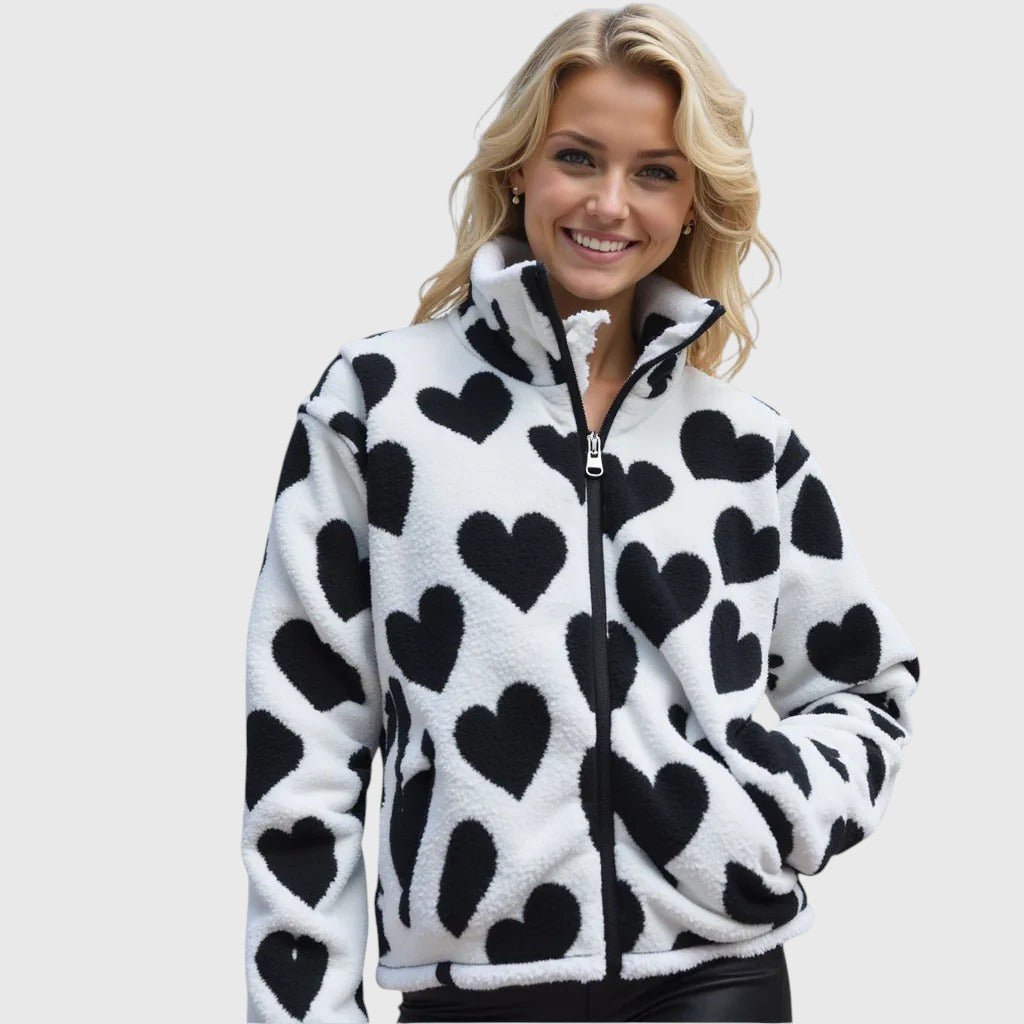 Azalea | Chaqueta Reversible con Corazón - vittoria stile