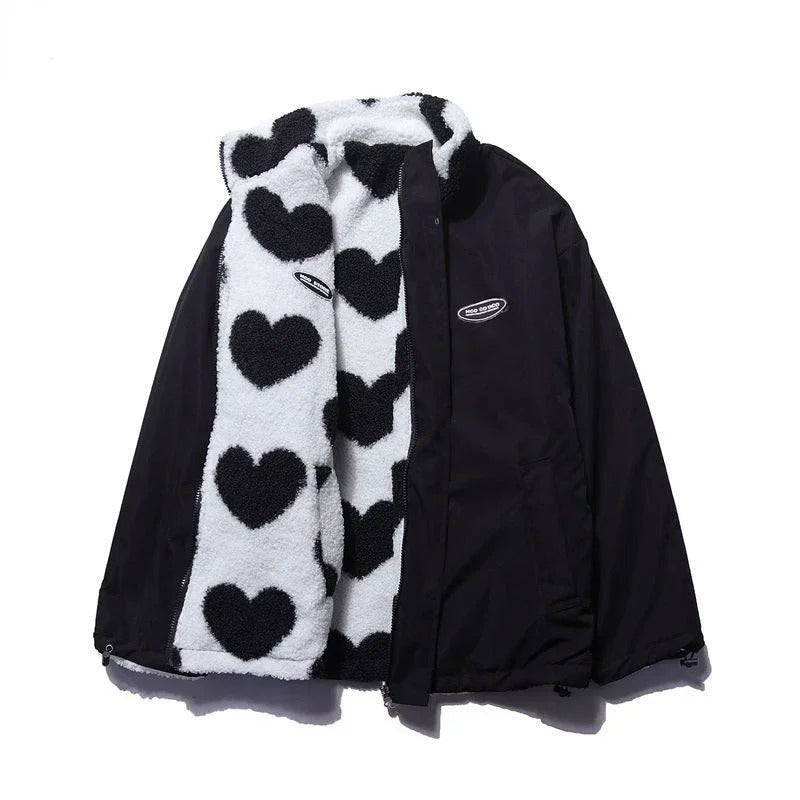 Azalea | Chaqueta Reversible con Corazón - vittoria stile