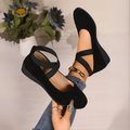 Bailarinas con tacón de cuña, de puntera cerrada - vittoria stile