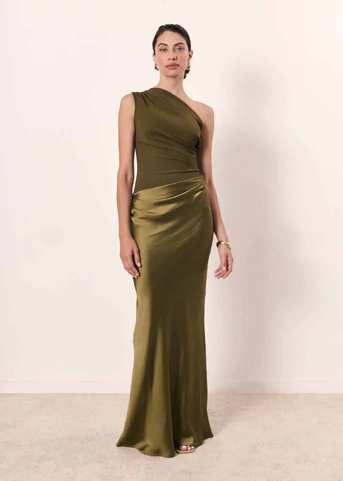BECCA™ | Vestido Maxi de Un Solo Hombro - vittoria stile