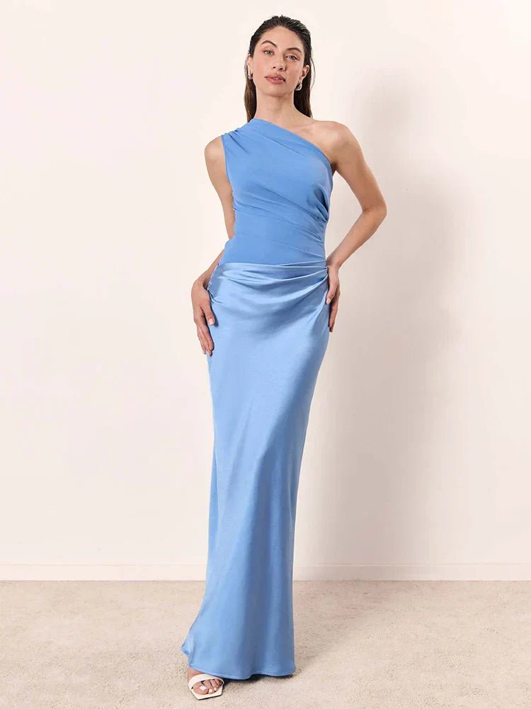 BECCA™ | Vestido Maxi de Un Solo Hombro - vittoria stile