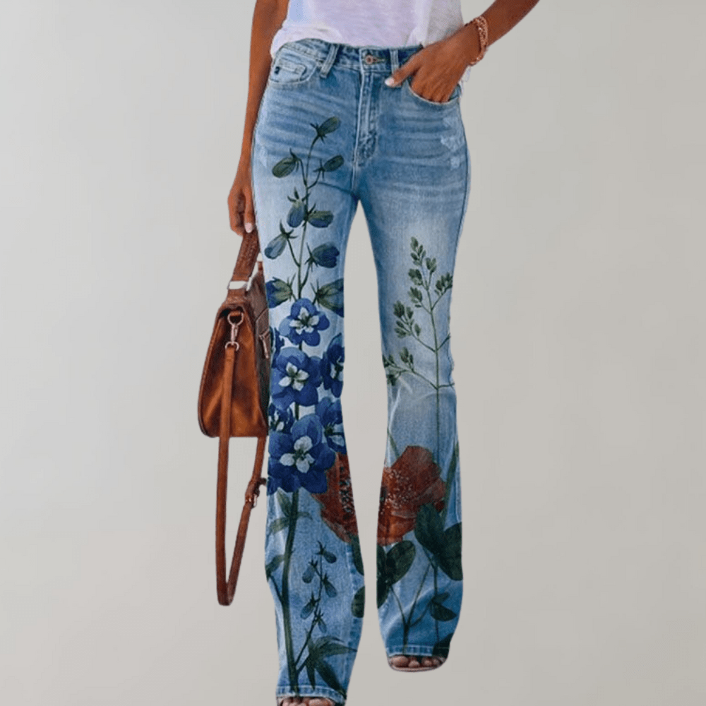 Blaire | jeans de tiro alto y campana - vittoria stile