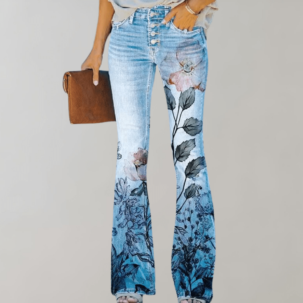 Blaire | jeans de tiro alto y campana - vittoria stile