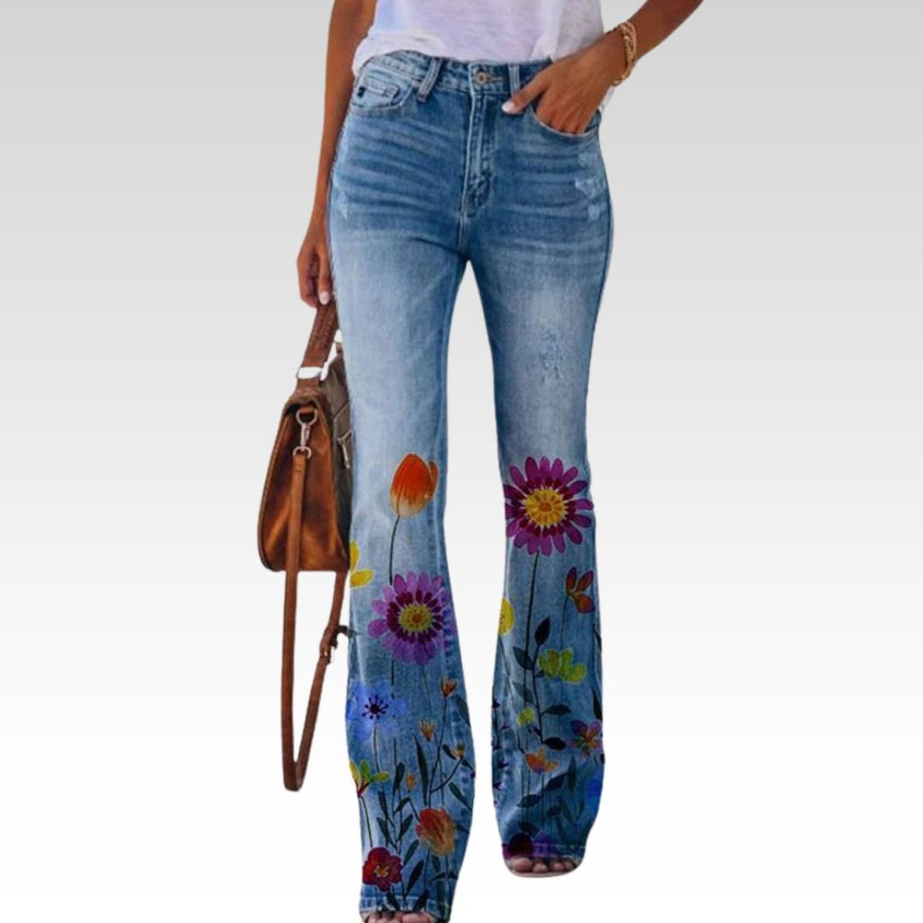 Blaire | jeans de tiro alto y campana - vittoria stile
