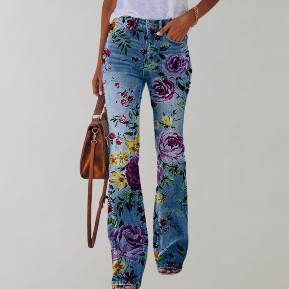 Blaire | jeans de tiro alto y campana - vittoria stile