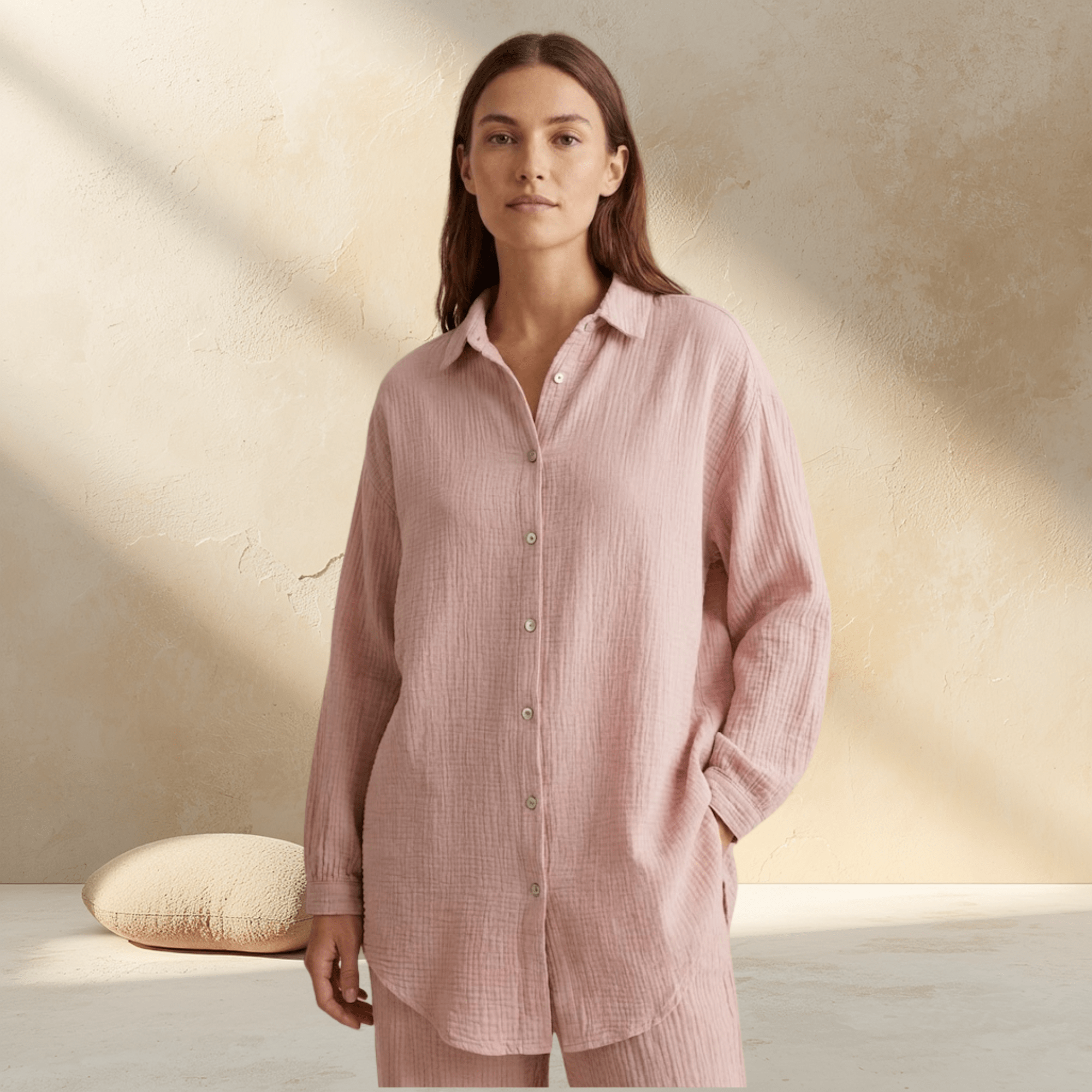 Blusa Oversize de Muselina 100% Algodón | Ligera y Suave - vittoria stile