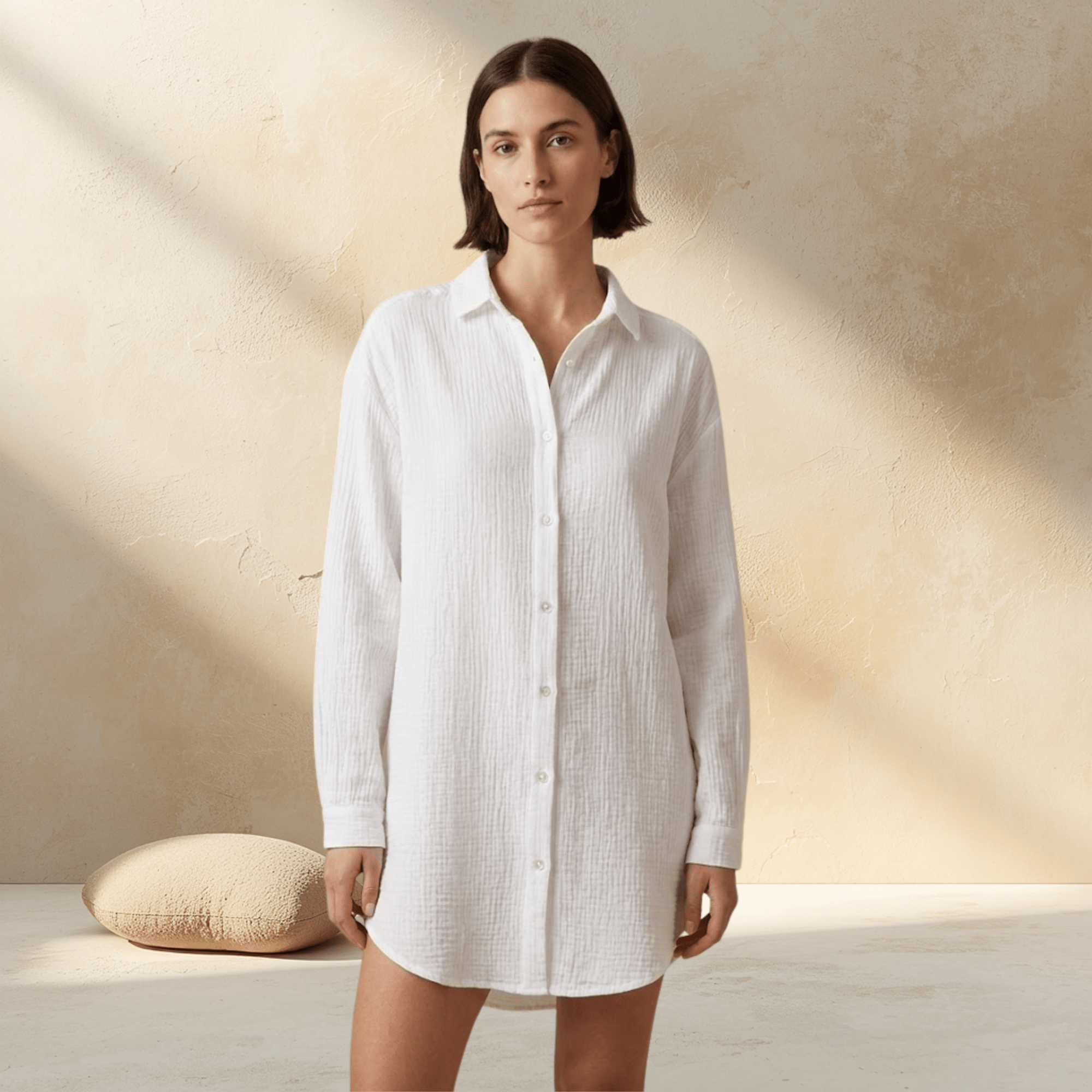 Blusa Oversize de Muselina 100% Algodón | Ligera y Suave - vittoria stile