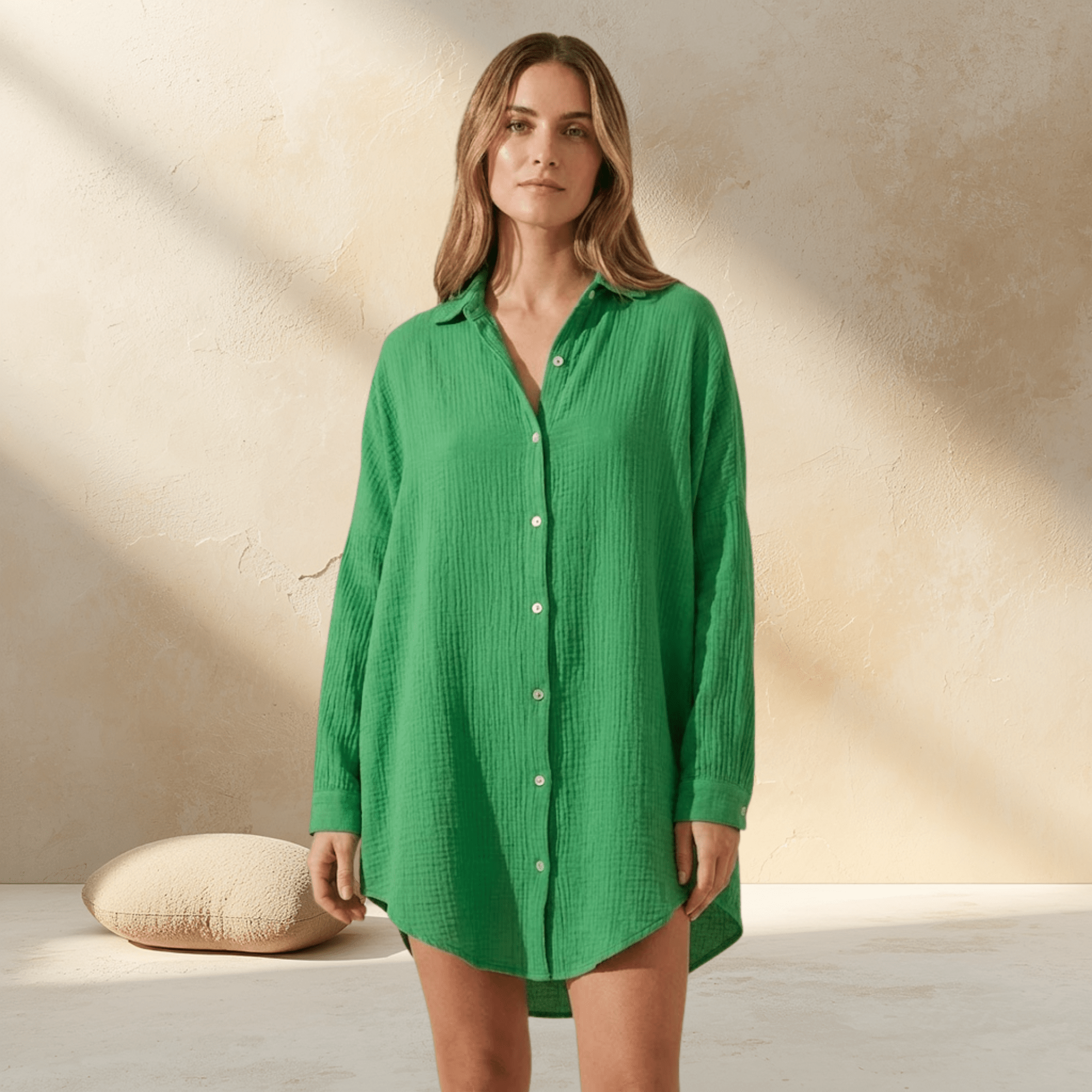 Blusa Oversize de Muselina 100% Algodón | Ligera y Suave - vittoria stile
