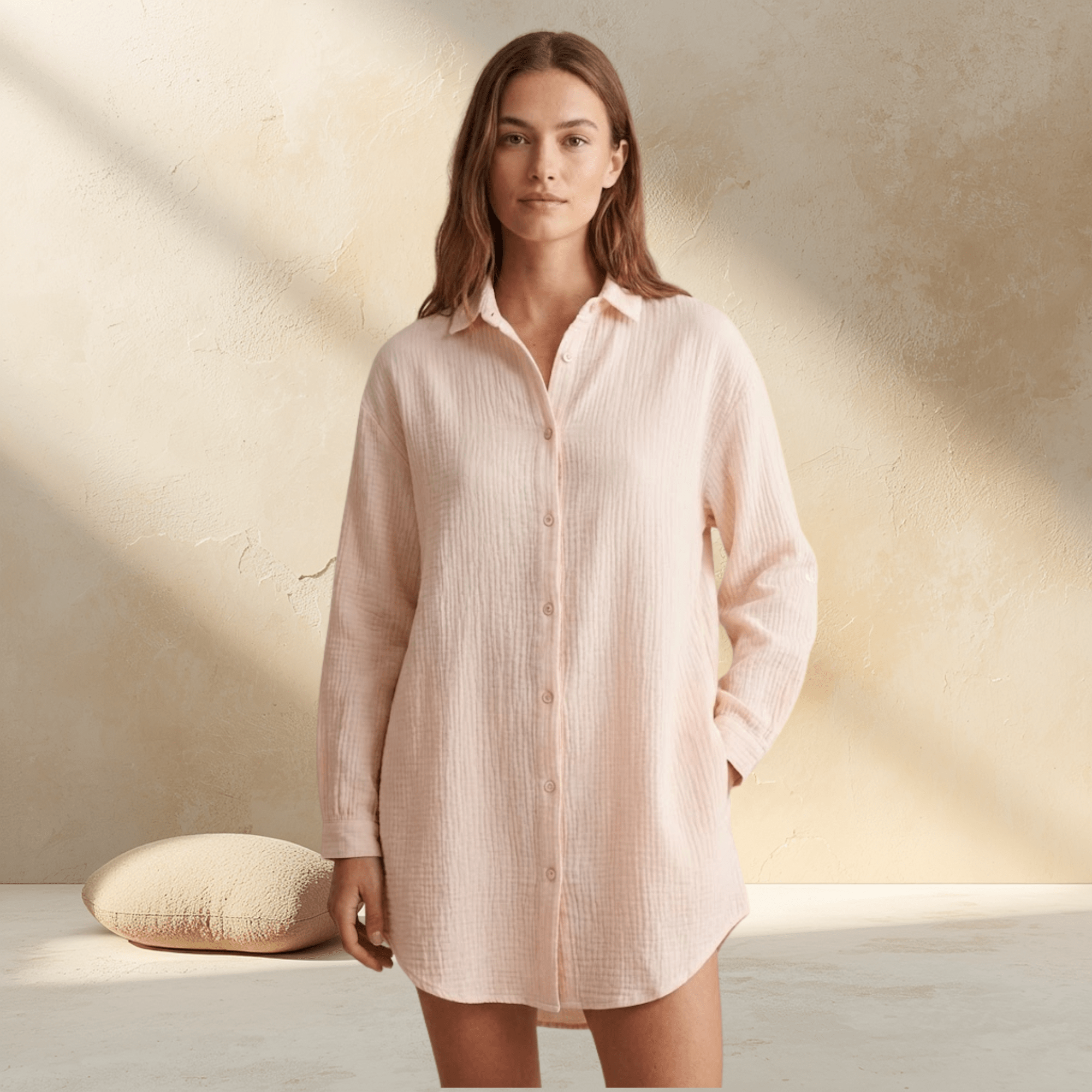 Blusa Oversize de Muselina 100% Algodón | Ligera y Suave - vittoria stile