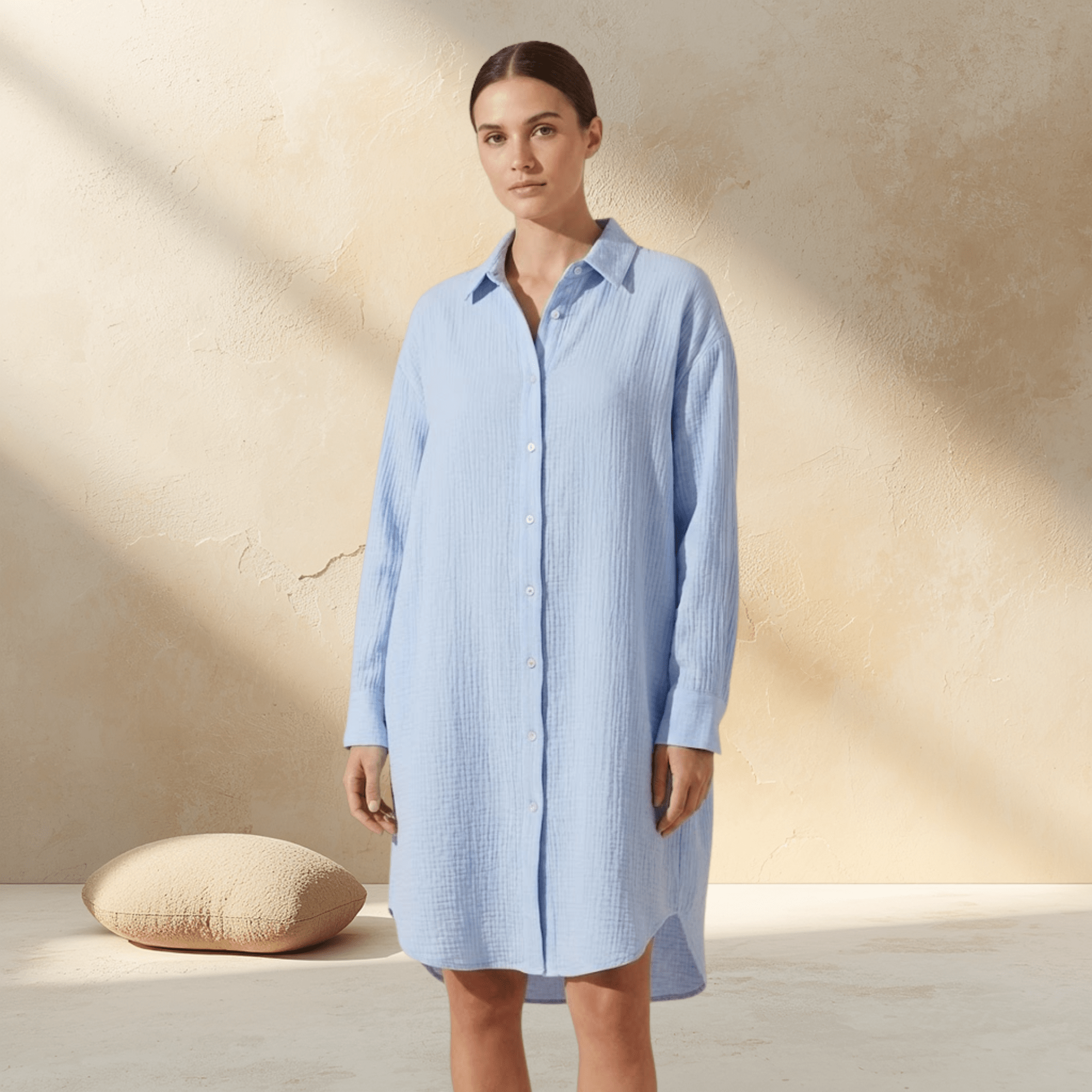 Blusa Oversize de Muselina 100% Algodón | Ligera y Suave - vittoria stile