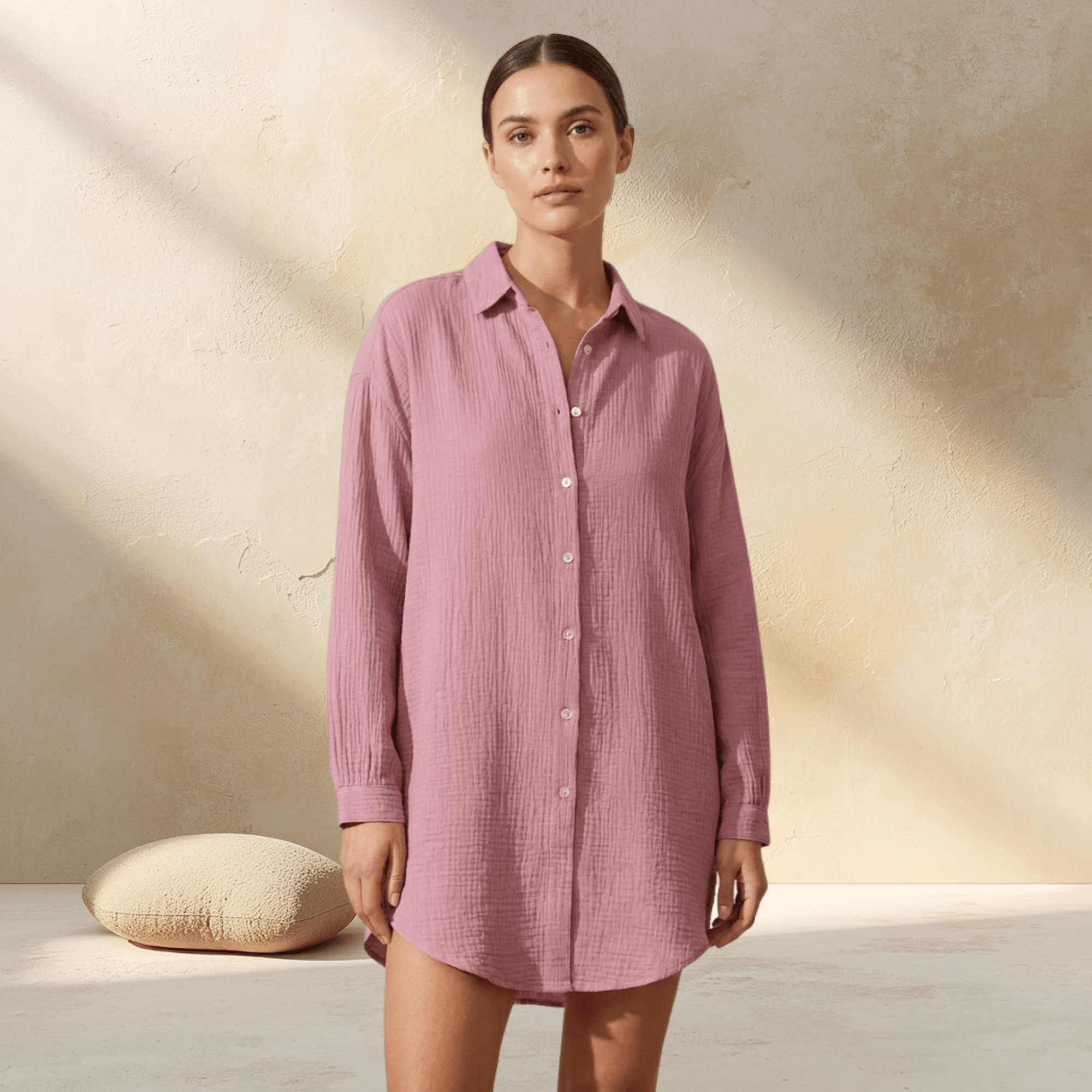 Blusa Oversize de Muselina 100% Algodón | Ligera y Suave - vittoria stile