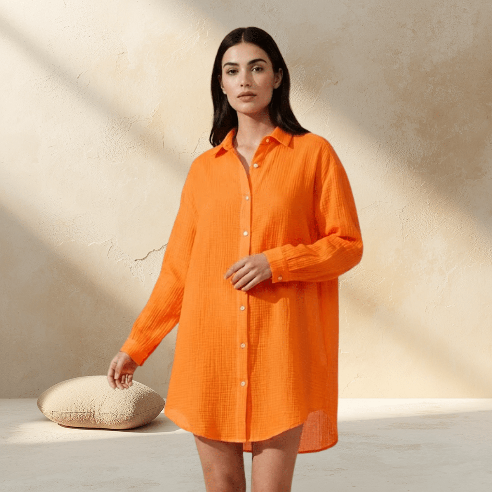 Blusa Oversize de Muselina 100% Algodón | Ligera y Suave - vittoria stile