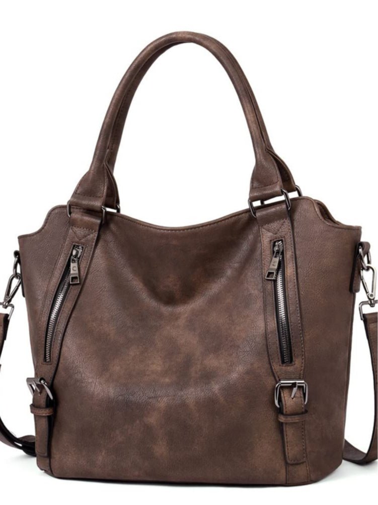 Bolso tote de gran capacidad estilo retro con correa cruzada - vittoria stile