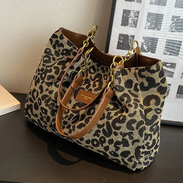 Bolso Tote Nina™ | Estilo Animal Print y Espacio Extra - vittoria stile